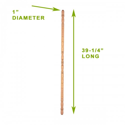 Light Hardwood Edge and Corner Guards Unfinished 1" Diameter Corner Protector image-17