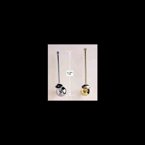 Toilet Angle Stop Valve Chrome Brass Flange 12 Inch Supply Line image-3