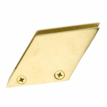 Bar Bracket Solid Brass Glass Railing Clip Holder 3/8" 