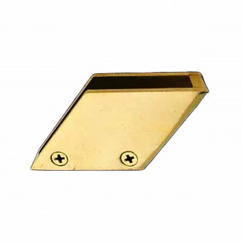 Bar Bracket Solid Brass Glass Railing Right Clip 3/8" 