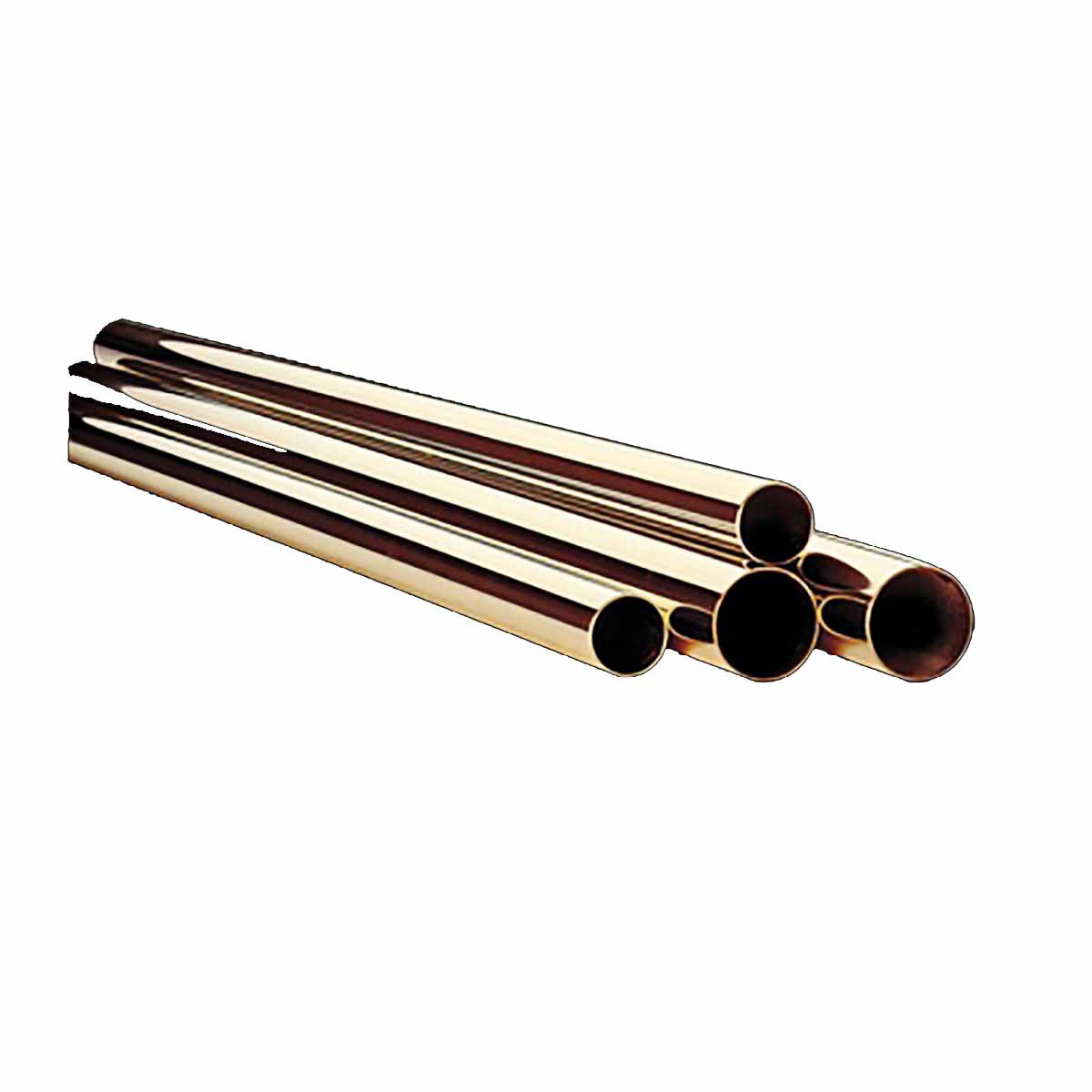 Heavy Duty Polished Solid Brass Bar Rail Tubing 1 1/2 in. dia x 6 ft. long