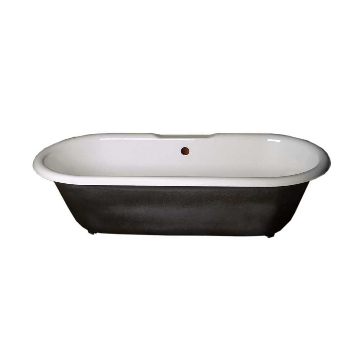 Primed Black Cast Iron Clawfoot Tub Feet Not Included