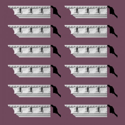Ornate Cornice White Urethane  95" L Edinburgh image-2