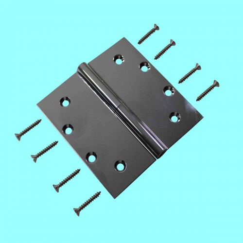 5" Square Door Hinge Lift Off Right Chrome Brass image-2