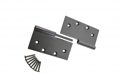 5" Square Door Hinge Lift Off Right Chrome Brass image-3