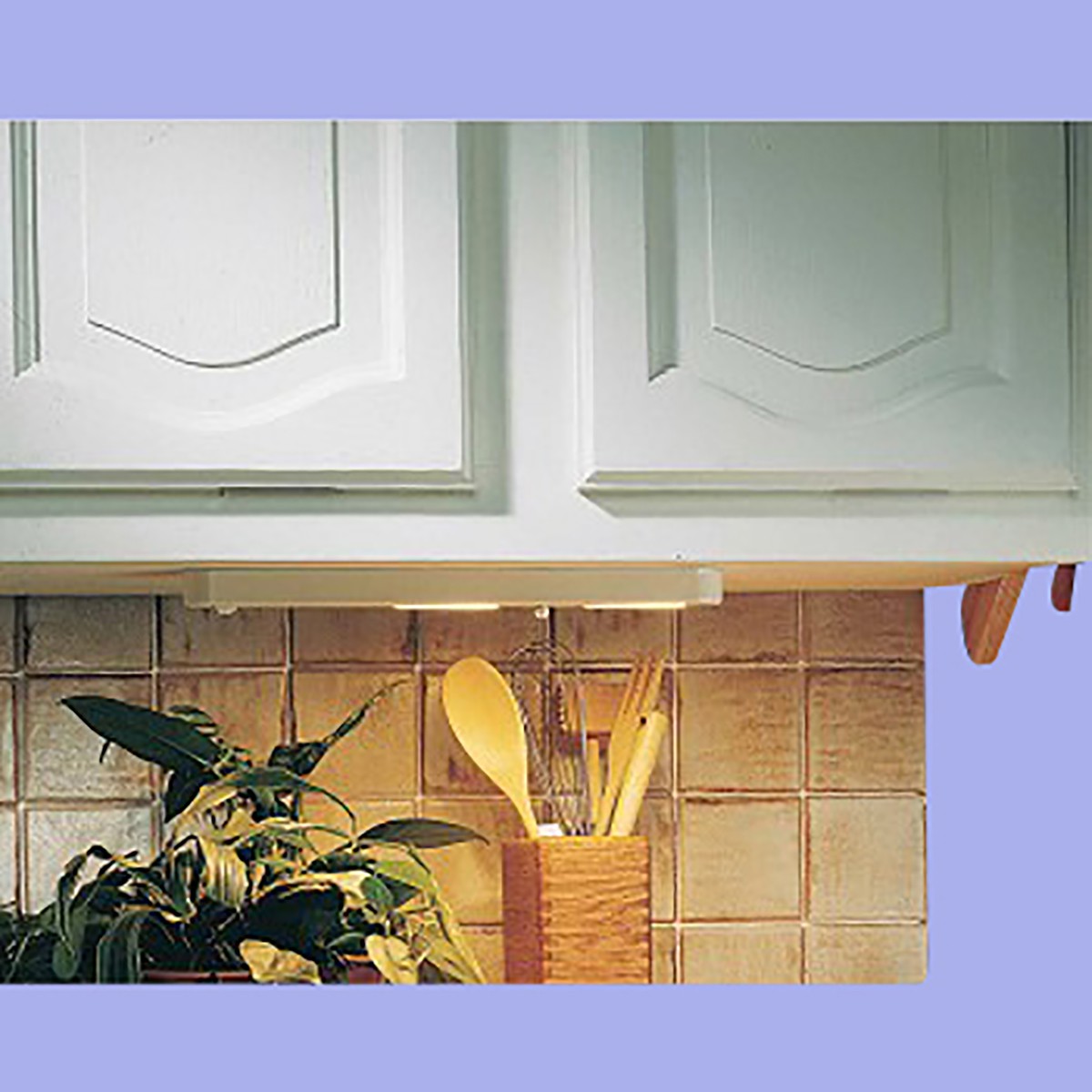 Under Counter Halogen Lights White 2 Light Bar