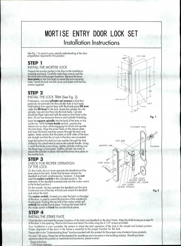Solid Brass Mortise Entry Door Lock Lever Handle With Alarm image-3