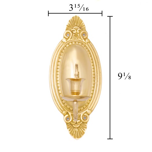 Victorian Vintage Brass Wall Sconce Candle Holder image-17